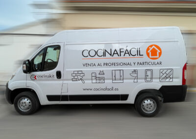 Rotulación furgoneta Cocinafácil
